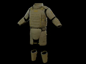 menyerang rompi baju besi berat Model 3D