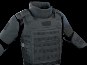 assault heavy armor vest 3Dモデル
