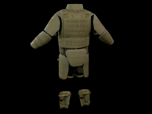 assault heavy armor vest 3Dモデル