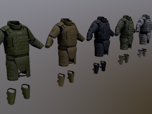 assault heavy armor vest 3Dモデル
