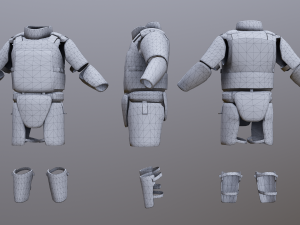 assault heavy armor vest 3Dモデル