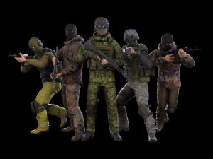 Terrorista Modelo 3D