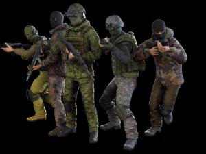 Terrorista Modelo 3D