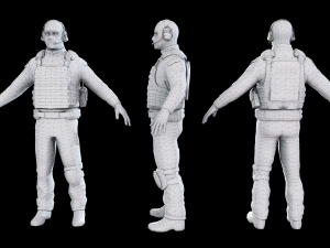 Terrorist Model 3D