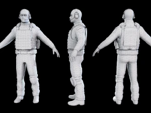 Terrorista Modelo 3D