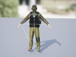 Terrorista Modelo 3D