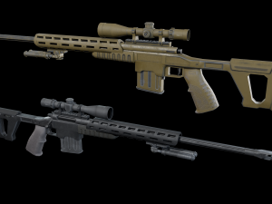 Sniper Rifle 3D 모델