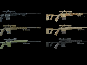 Sniper Rifle Modelo 3D