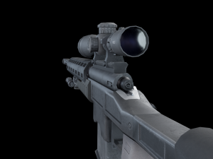 Sniper Rifle Modelo 3D