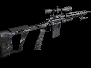Sniper Rifle Modelo 3D