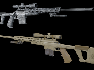 Sniper Rifle Modelo 3D