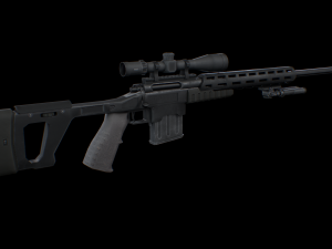 Sniper Rifle Modelo 3D