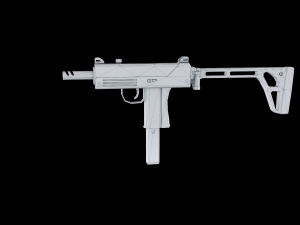 Submachine-gun 3D-Modell