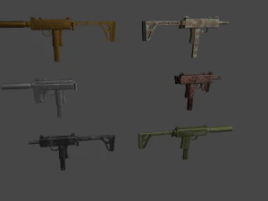 Submachine-gun 3D Model