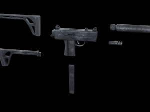 Submachine-gun 3D-Modell