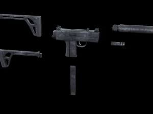 Submachine-gun 3D Model
