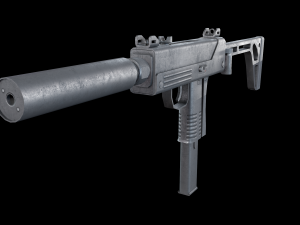 Submachine-gun 3D-Modell