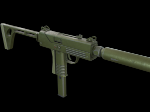 Submachine-gun 3D-Modell