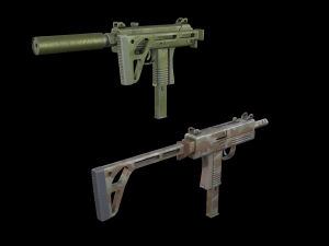 Submachine-gun 3D-Modell