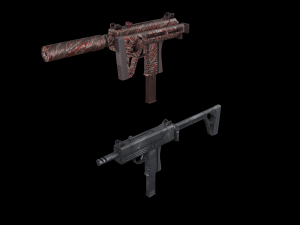 Submachine-gun 3D-Modell