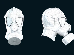 M&aacute;scara de g&aacute;s M65 Modelo 3D