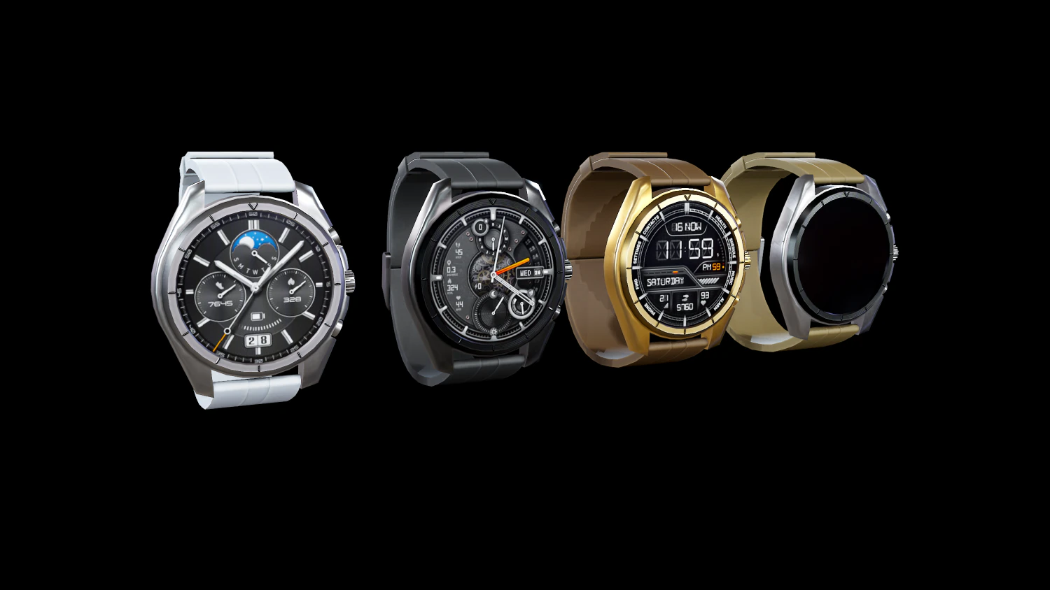 SmartWatch 3D Model .c4d .max .obj .3ds .fbx .stl .blend 