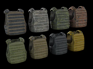 Flak Vest 3D Model