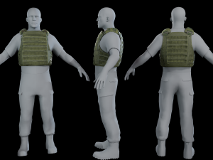 Flak Vest 3D Модель