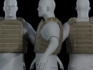 Flak Vest 3D Model