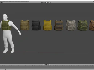 Flak Vest 3D Model