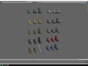 Sci-Fi Boots Modelo 3D