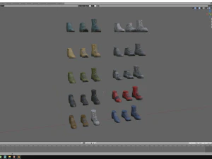 Чоботи для наукової фантастики 3D Модель