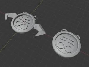 bloodrayne pendant 3D Print Model