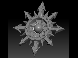 chaos gods symbol pendant 3D 打印模型