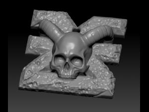 chaos gods symbol pendant 3D 打印模型