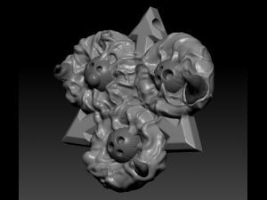 chaos gods symbol pendant 3D 打印模型