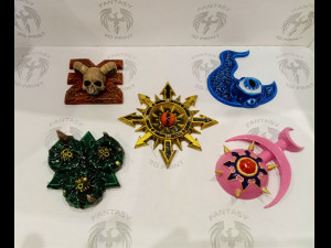 chaos gods symbol pendant 3D 打印模型