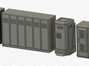 arm&aacute;rios de jogos de guerra de fic&ccedil;&atilde;o cient&iacute;fica Modelo de Impressão 3D