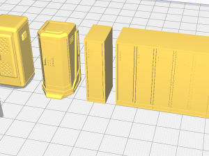 sci-fi wargame lockers 3D Baskı Modeli