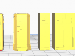sci-fi wargame lockers 3D Baskı Modeli