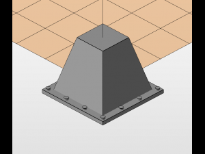 concrete barrier and dragon teeth for wargames 3D 프린트 모델