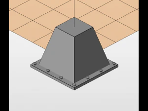 concrete barrier and dragon teeth for wargames 3D Print Model