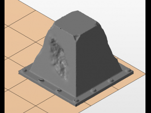 concrete barrier and dragon teeth for wargames 3D 프린트 모델