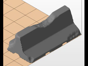 concrete barrier and dragon teeth for wargames 3D Print Model