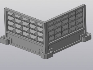 soviet concrete wall for wargame 3Dプリントモデル