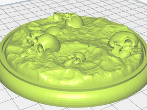 suporte com caveira de terminador para figura em escala de 150 mm Modelo de Impressão 3D