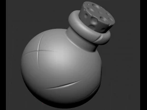 magic potion bottles set 3D Print Model