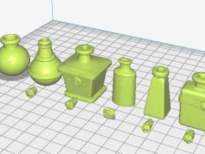magic potion bottles set 3D Принт Модель