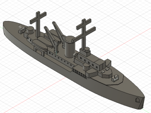 tsingtau - torpedo boat floating base 3D Print Model