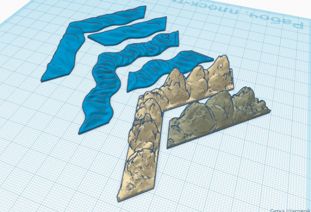 runewars epic game rock and rivers set 3d print model 3D-Druckmodell .c4d .max .obj .3ds .fbx .stl .blend 